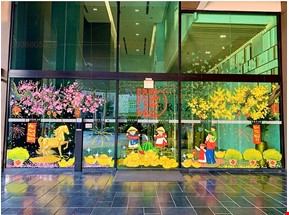 Vẽ tranh trang trí tết